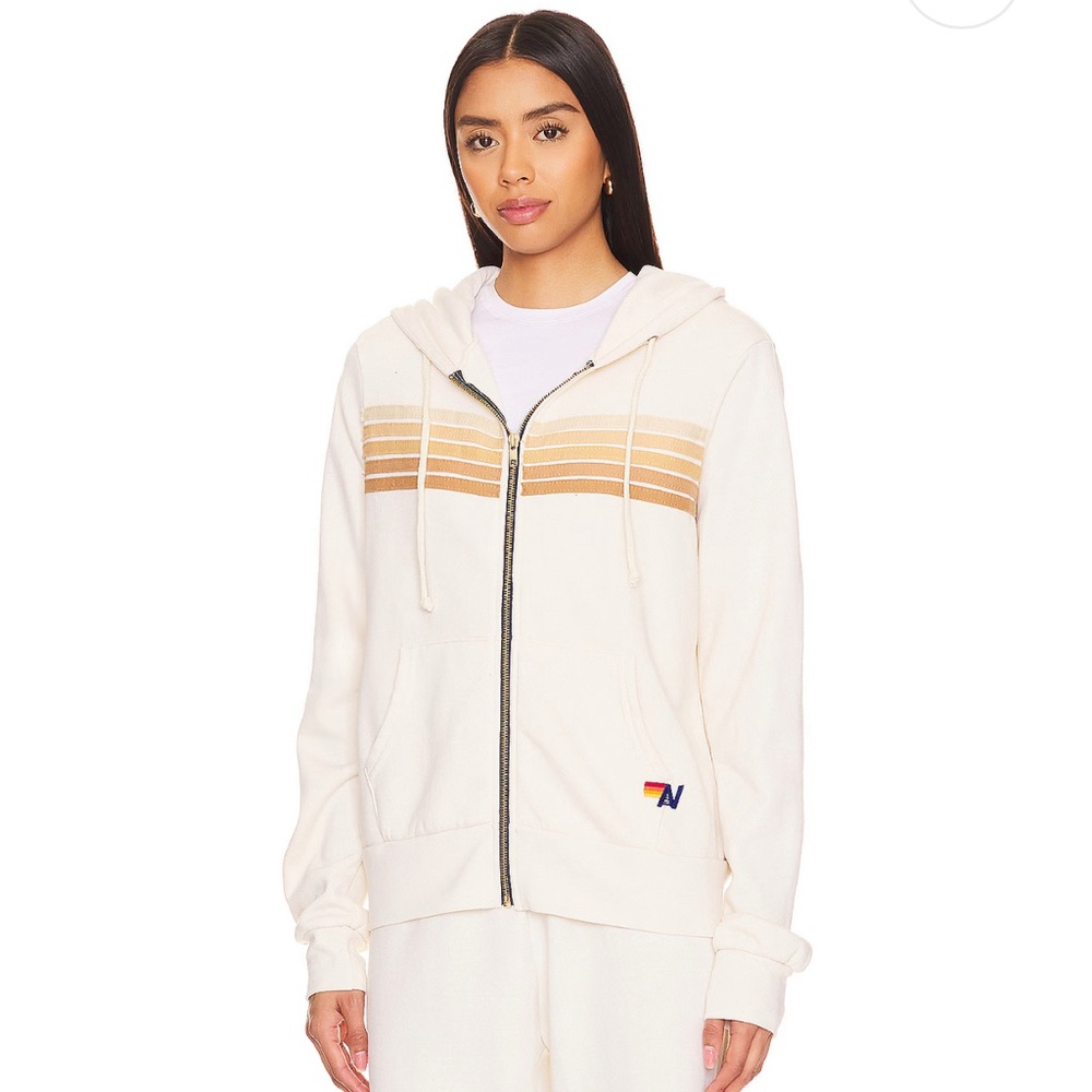 Aviator Nation 5 stripe
Hoodie 
New with tags 
Size small
